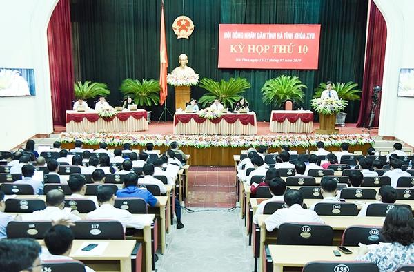 Toàn cảnh kỳ họp thứ 10, HĐND tỉnh Hà Tĩnh khóa XVII